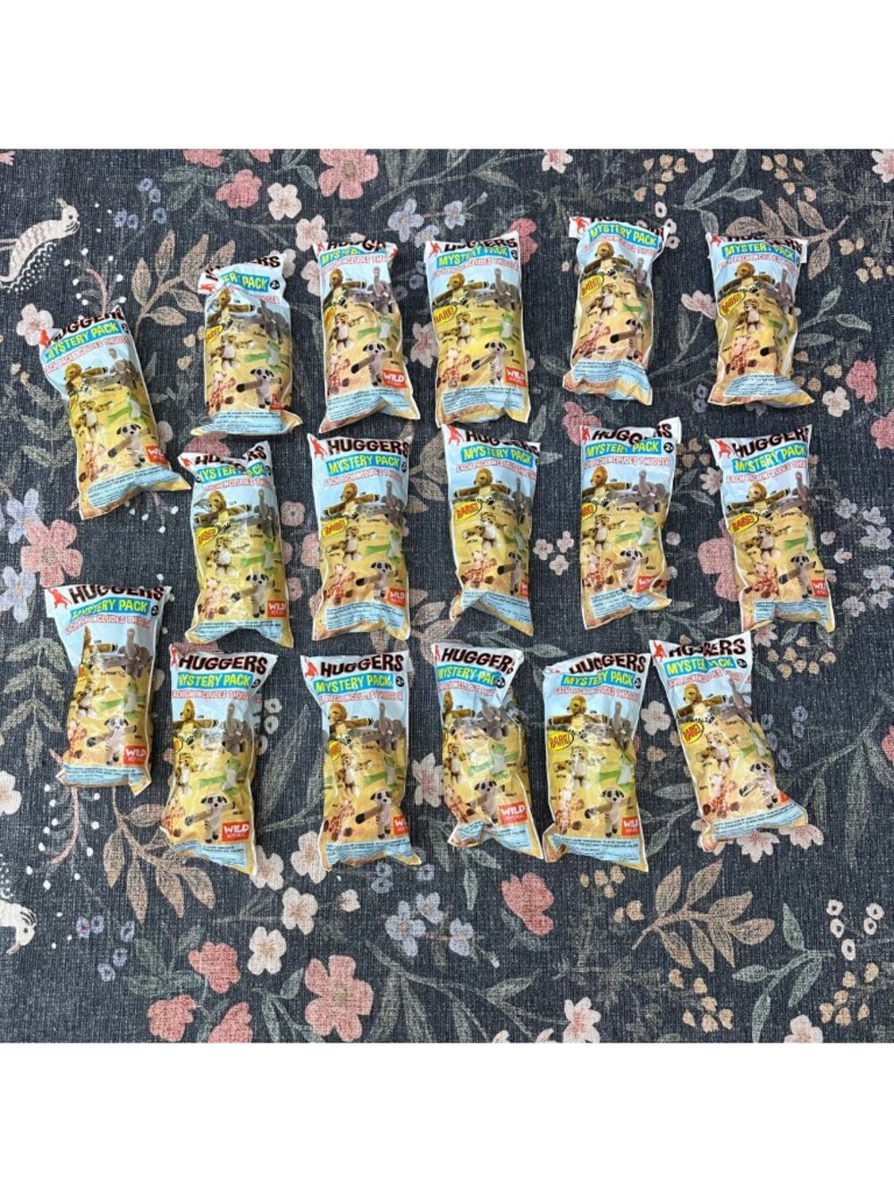 Wild Republic Huggers Safari Plush Slap Bracelet Mystery Pack Bundle of 17 NEW
